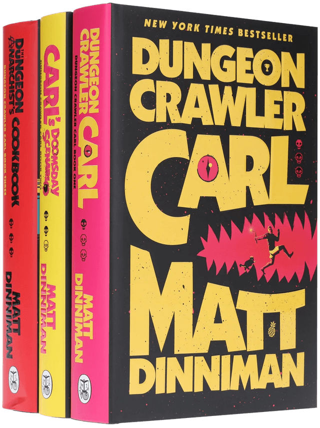 Dungeon Crawler Carl Series by Matt Dinniman 3 Books Collection Set